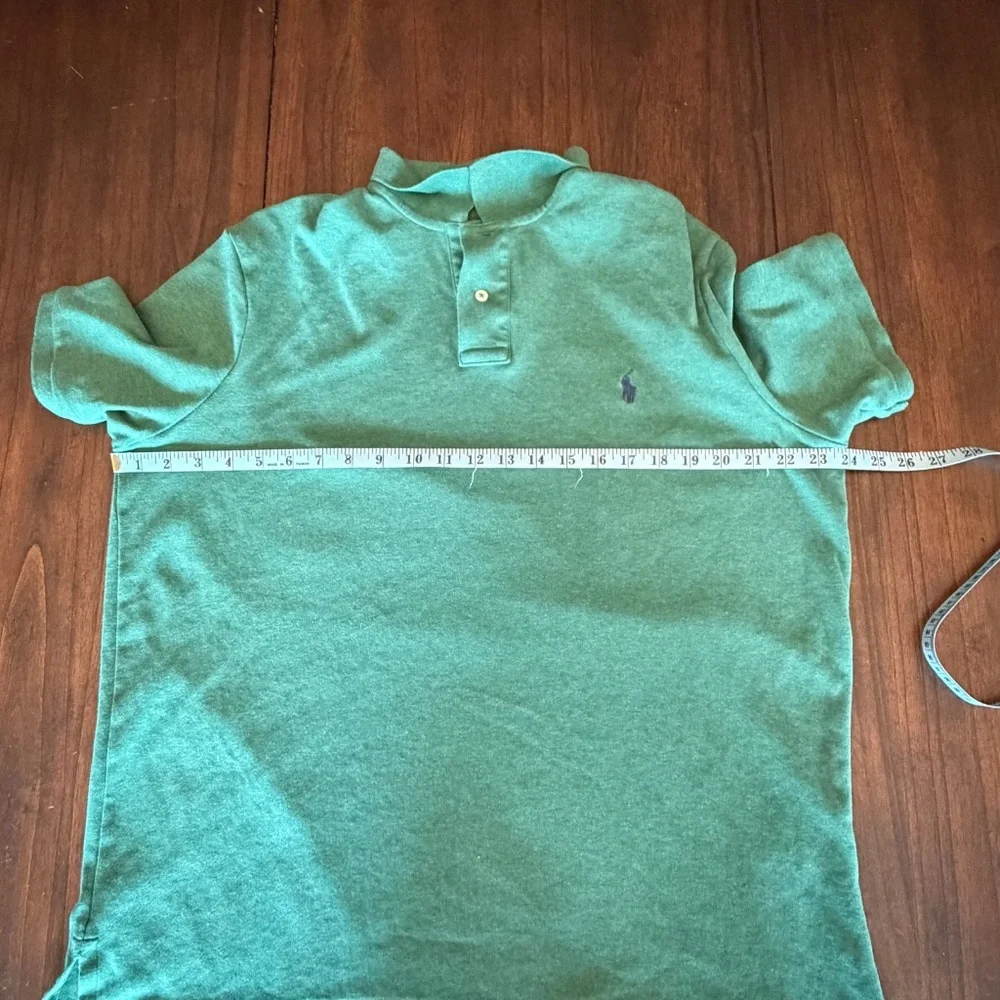Polo Ralph Lauren Men's Green Soft Cotton Polo Short Sleeve Polo Shirt, Size XL